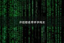 许姓取名带怀字吗女 - 许姓取名字女孩2020