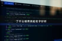 丁什么瑶男孩起名字好听 - 丁什么的名字