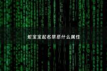 蛇宝宝起名禁忌什么属性 - 蛇宝宝起名禁忌什么属性男孩