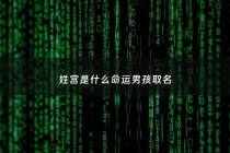姓宫是什么命运男孩取名 - 姓宫的怎么起名