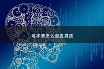 可字辈怎么起名男孩 - 可字辈怎么取名