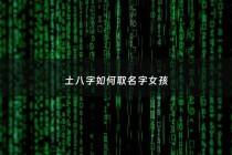 土八字如何取名字女孩 - 土八字取名要带什么旁边的字