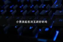 小男孩起名刘玉政好听吗 - 玉姓好听的男孩名字