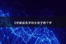 彣字能起名字吗女孩子两个字 - 烑字可以给女孩起名吗