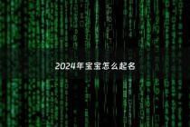 2024年宝宝怎么起名 - 2024年宝宝起名趋势