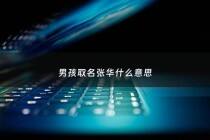 男孩取名张华什么意思 - 张华什么好听女孩名字