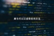 属马可以以金取名吗女生 - 属马五行属金,宜取名字