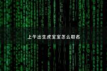 上午出生虎宝宝怎么取名 - 早上出生的虎宝宝