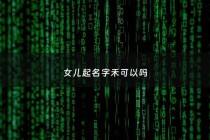 女儿起名字禾可以吗 - 女孩名字 禾