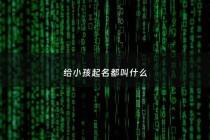 给小孩起名都叫什么 - 给孩子起名字应该叫什么