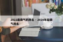 2022最霸气的网名 - 2020年超霸气网名