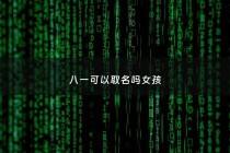 八一可以取名吗女孩 - 八一节宝宝取名