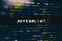 男孩取起名用什么字好 - 男孩子起名字用什么字比较好