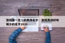 张姓独一无二的男孩名字 - 张姓男孩好听稀少的名字2021